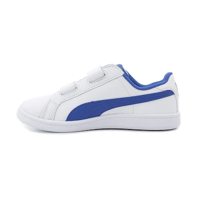 (PS) Puma Smash Leather Casual Board Shoes White/Blue