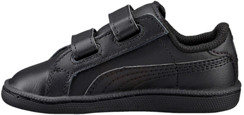 Puma Smash 皮革 幼童 黑色 休閒板鞋 Buy Puma Smash 皮革 幼童 黑色 休閒板鞋