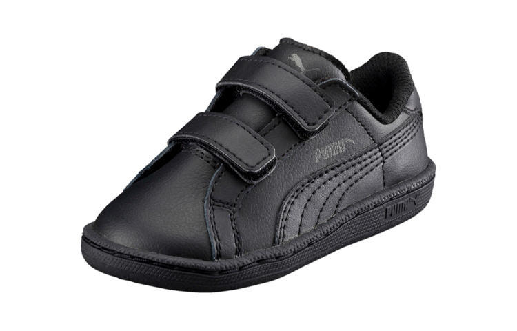 (PS) Puma Smash Leather Casual Sneakers 'Black' 圖 3