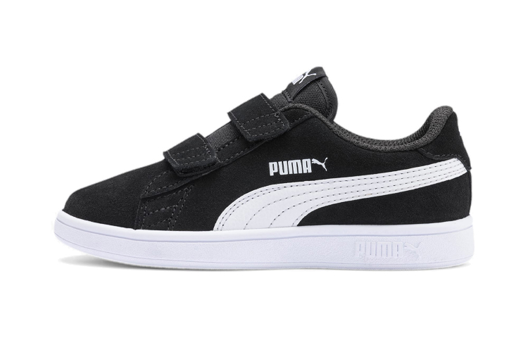 Buy 中童 PUMA Smash v2 低筒 兒童板鞋 黑白