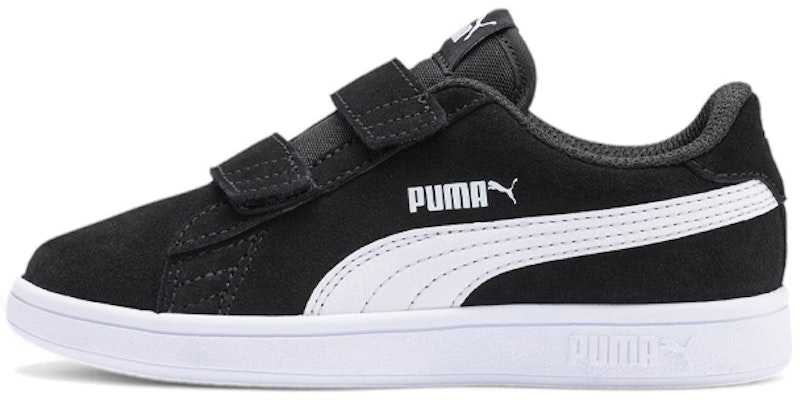 中童 PUMA Smash v2 低筒 兒童板鞋 黑白 Buy 中童 PUMA Smash v2 低筒 兒童板鞋 黑白