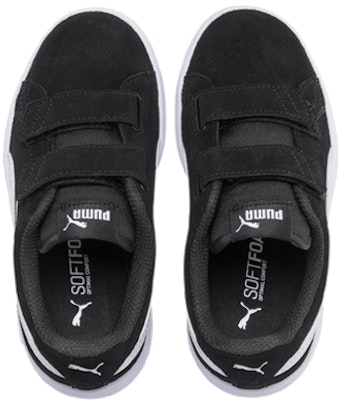 中童 PUMA Smash v2 低筒 兒童板鞋 黑白 Lookbook 中童 PUMA Smash v2 低筒 兒童板鞋 黑白