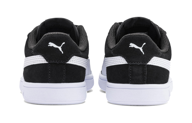 Shop 中童 PUMA Smash v2 低筒 兒童板鞋 黑白