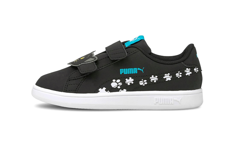 Buy 中童 PUMA Smash V2 低筒 兒童板鞋 黑白色