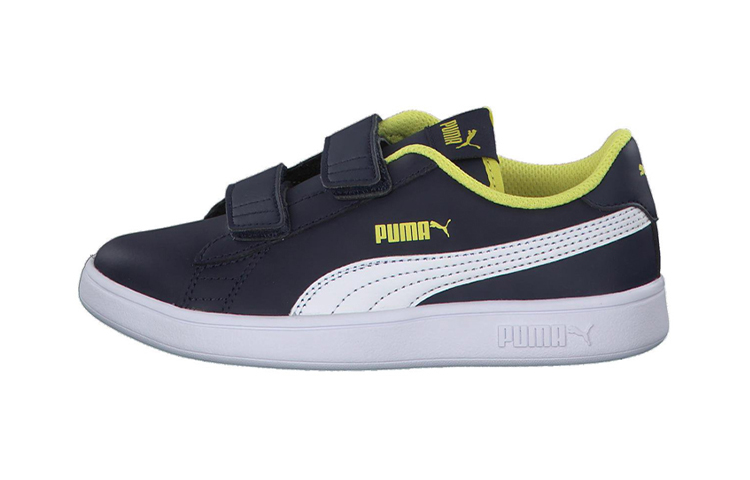 Buy 中童 PUMA Smash v2 休閒 低筒 兒童板鞋 黑黃