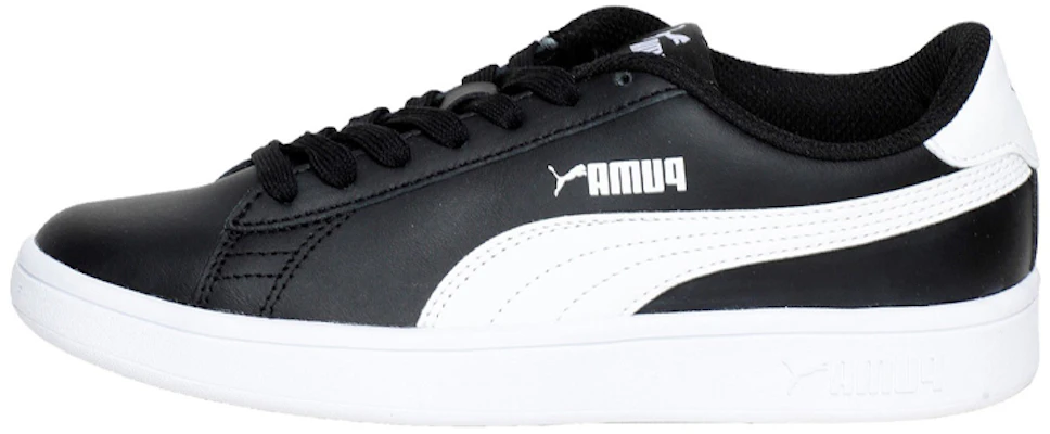 大童 PUMA Smash V2 復古休閒 低筒 兒童板鞋 白黑 Buy 大童 PUMA Smash V2 復古休閒 低筒 兒童板鞋 白黑