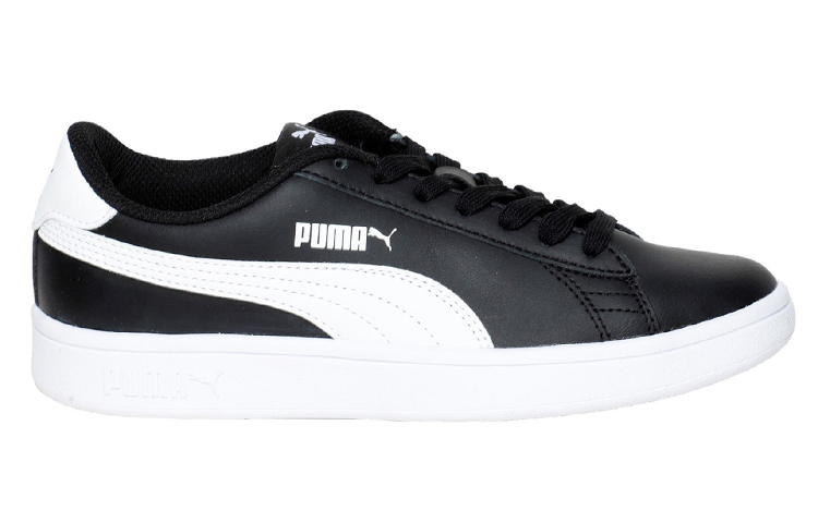 (PS) Puma Smash V2 K Shoes White/Black 圖 2