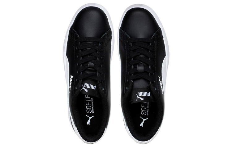 (PS) Puma Smash V2 K Shoes White/Black 圖 3