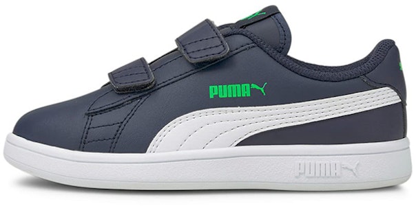 中童 PUMA Smash v2 復古搭配休閒 低筒 兒童板鞋 白藍綠拼色 Buy 中童 PUMA Smash v2 復古搭配休閒 低筒 兒童板鞋 白藍綠拼色