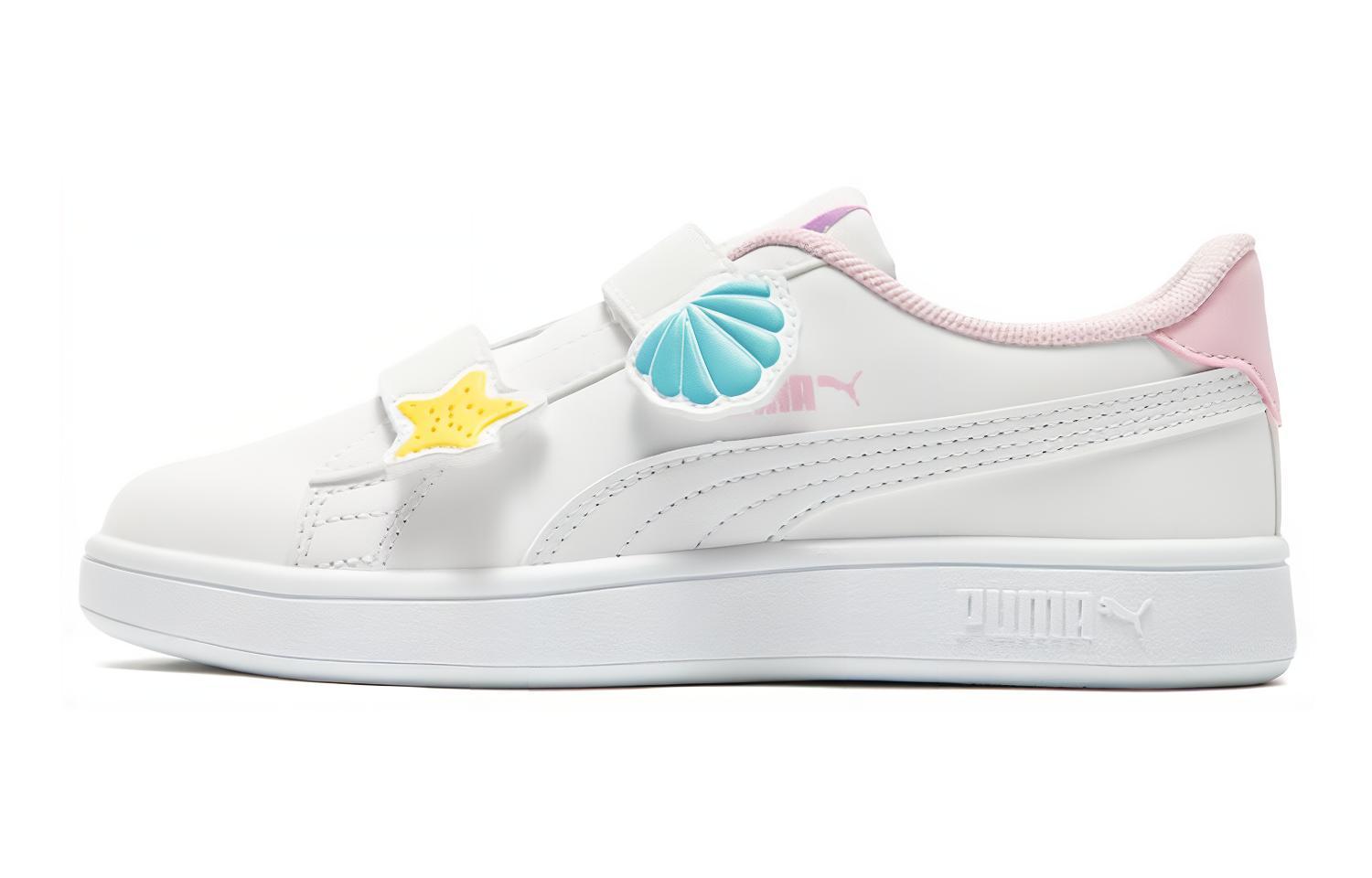 Buy (PS) プーマ スマッシュV2 白ピンク 391898-01