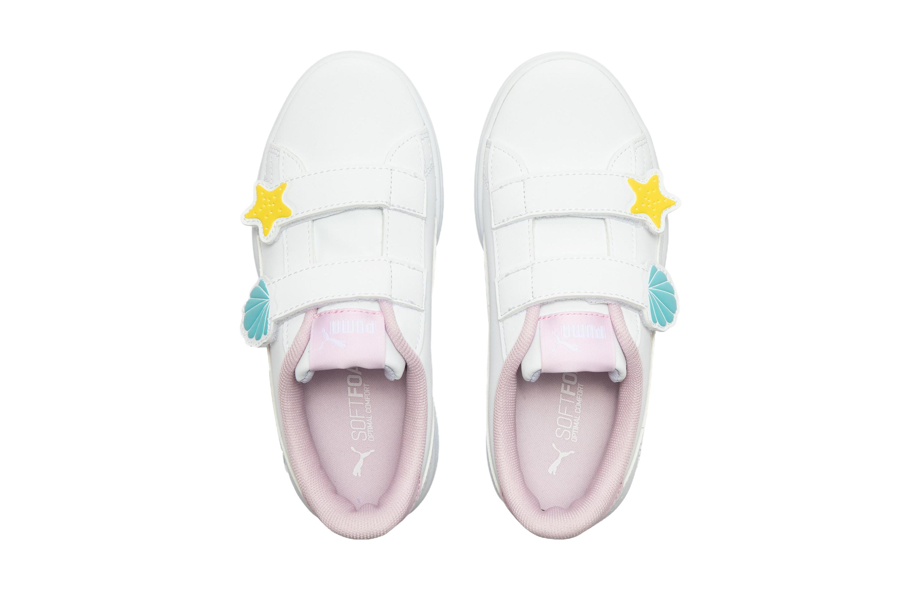 Shop (PS) プーマ スマッシュV2 白ピンク 391898-01