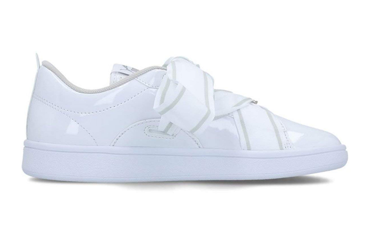 (PS) Puma Smash V2 Buckle Patent Leisure Sneakers K White 圖 2