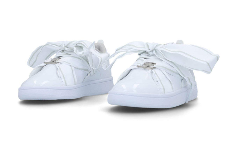 (PS) Puma Smash V2 Buckle Patent Leisure Sneakers K White 圖 3