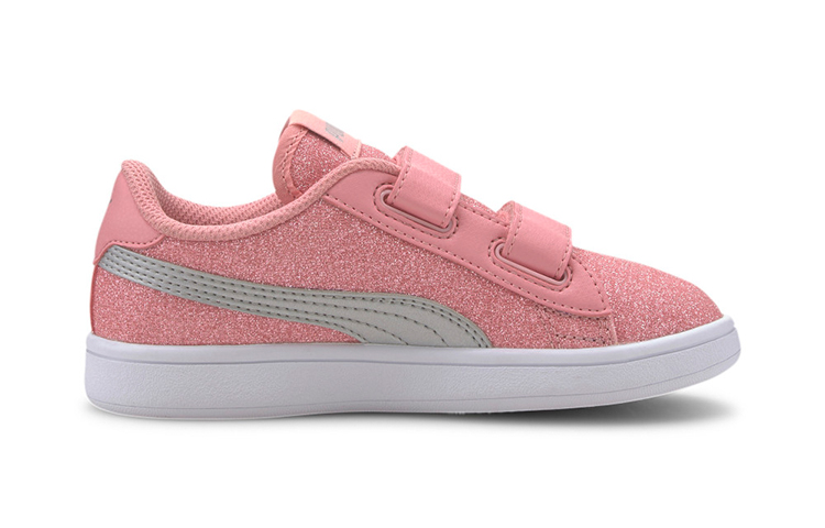 Order (PS) Sepatu Lari Puma Smash V2 Glitz Glam Pink/Abu untuk Wanita 367378-15
