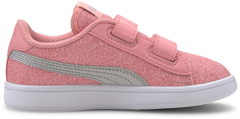 (PS) Sepatu Lari Puma Smash V2 Glitz Glam Pink/Abu untuk Wanita 367378-15 Order (PS) Sepatu Lari Puma Smash V2 Glitz Glam Pink/Abu untuk Wanita 367378-15