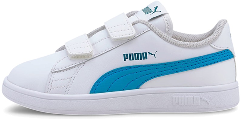 (PS) 彪马Smash v2 皮革“白色德累斯蓝” 365173-21 Buy (PS) 彪马Smash v2 皮革“白色德累斯蓝” 365173-21