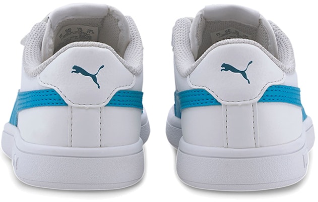 (PS) 彪马Smash v2 皮革“白色德累斯蓝” 365173-21 Shop (PS) 彪马Smash v2 皮革“白色德累斯蓝” 365173-21