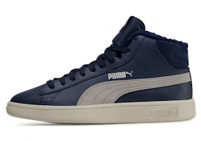 (Preschool) Puma Smash v2 Mid 'Navy Fleece' 366896-06 (Preschool) Puma Smash v2 Mid 'Navy Fleece' 366896-06