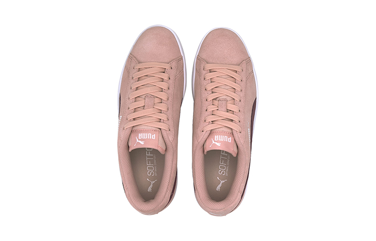 (PS) Puma Smash V2 Suede 'Pink White Brown' 圖 3