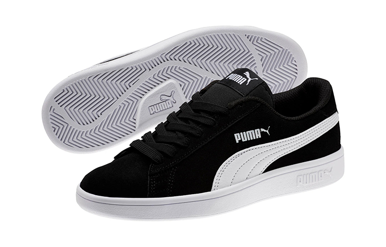 (PS) Puma Smash V2 Suede Jr White/Black 圖 4