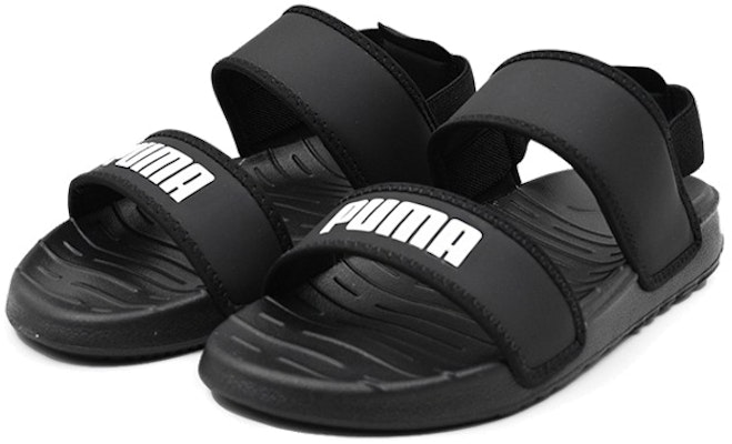 (Preschool) Puma Soft Sandal 'Black White' 375695-01 Lookbook (Preschool) Puma Soft Sandal 'Black White' 375695-01