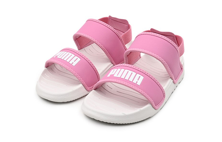 Lookbook (PS) Puma Soft Sandal 'Nimbus Cloud Pink' - Sandal Lembut Warna Merah Jambu 375695-03