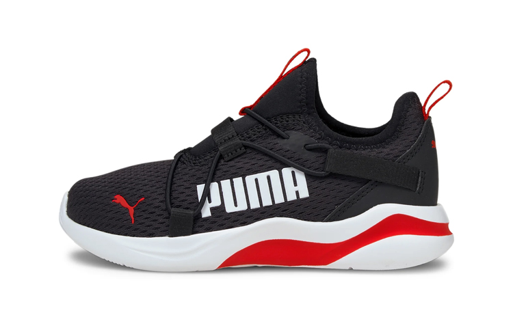 (Preschool) Puma SoftRide Rift Pop 'Black High Risk Red' 194774-01