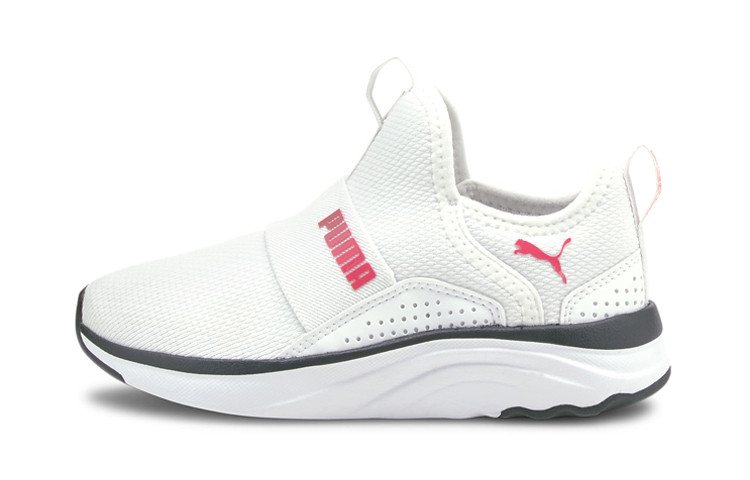 (Preschool) Puma Softride Sophia Slip-On 'White Black' 195568-02