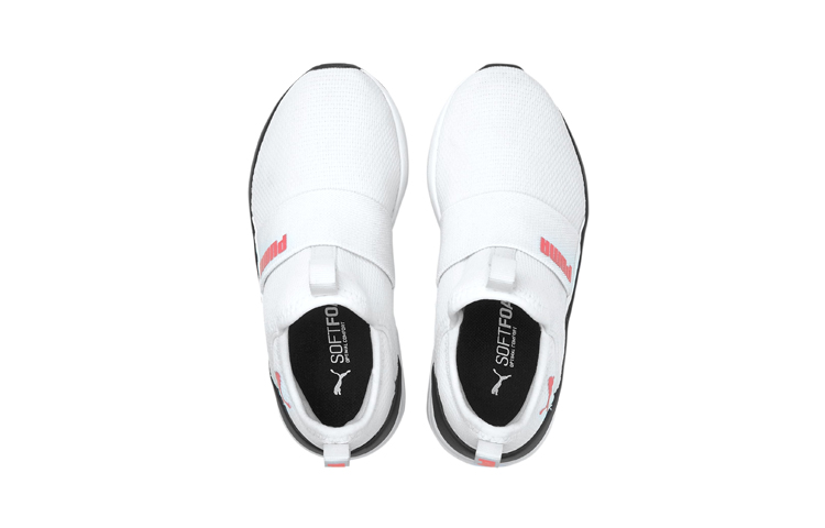 Lookbook (Preschool) Puma Softride Sophia Slip-On 'White Black' 195568-02