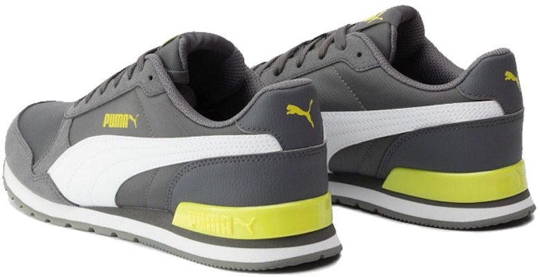 (PS) プーマ ST Runner V2 NL グレー/白/黄 365293-13 Shop (PS) プーマ ST Runner V2 NL グレー/白/黄 365293-13
