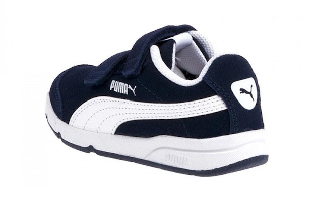 中童 PUMA Stepfleex 2 SD V Ps 魔術貼 減震輕便 低筒 兒童跑步鞋 藍白 Shop 中童 PUMA Stepfleex 2 SD V Ps 魔術貼 減震輕便 低筒 兒童跑步鞋 藍白
