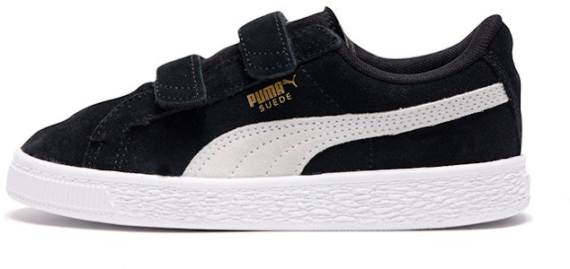 中童 PUMA Suede 2 Straps 魔鬼氈 休閒 輕便 低筒 板鞋 黑白 Buy 中童 PUMA Suede 2 Straps 魔鬼氈 休閒 輕便 低筒 板鞋 黑白