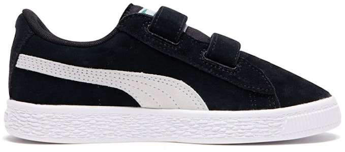 中童 PUMA Suede 2 Straps 魔鬼氈 休閒 輕便 低筒 板鞋 黑白 Order 中童 PUMA Suede 2 Straps 魔鬼氈 休閒 輕便 低筒 板鞋 黑白