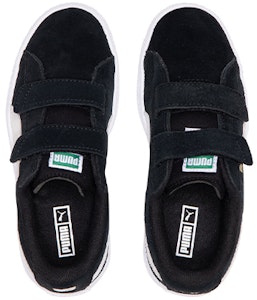 中童 PUMA Suede 2 Straps 魔鬼氈 休閒 輕便 低筒 板鞋 黑白 Shop 中童 PUMA Suede 2 Straps 魔鬼氈 休閒 輕便 低筒 板鞋 黑白