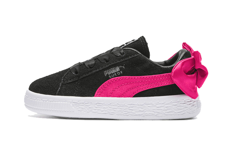 (PS) Puma Suede Bow AC Sneakers Black/Pink/White