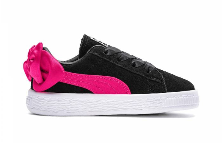 (PS) Puma Suede Bow AC Sneakers Black/Pink/White 圖 2