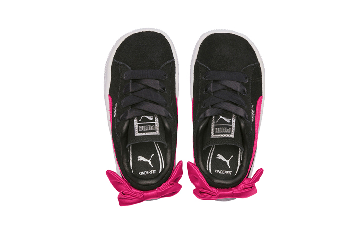 (PS) Puma Suede Bow AC Sneakers Black/Pink/White 圖 3