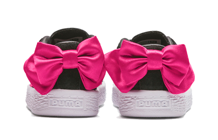 (PS) Puma Suede Bow AC Sneakers Black/Pink/White 圖 4