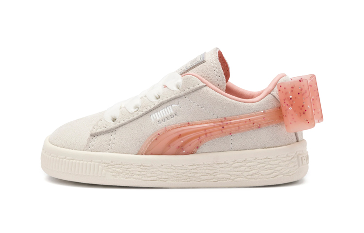 Buy (PS) 彪马绒面蝴蝶结果冻休闲板鞋米色 368960-01