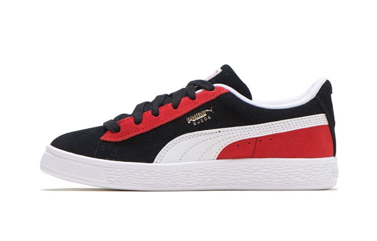 Buy 中童 PUMA Suede Classic Kokono 低筒 兒童滑板鞋 黑紅