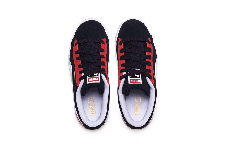 Lookbook 中童 PUMA Suede Classic Kokono 低筒 兒童滑板鞋 黑紅