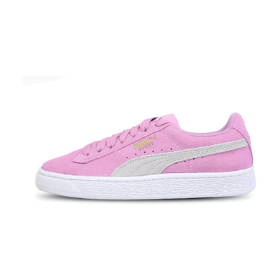 (Youth) Puma Suede Classic Casual Sneakers Pink/Grey/White