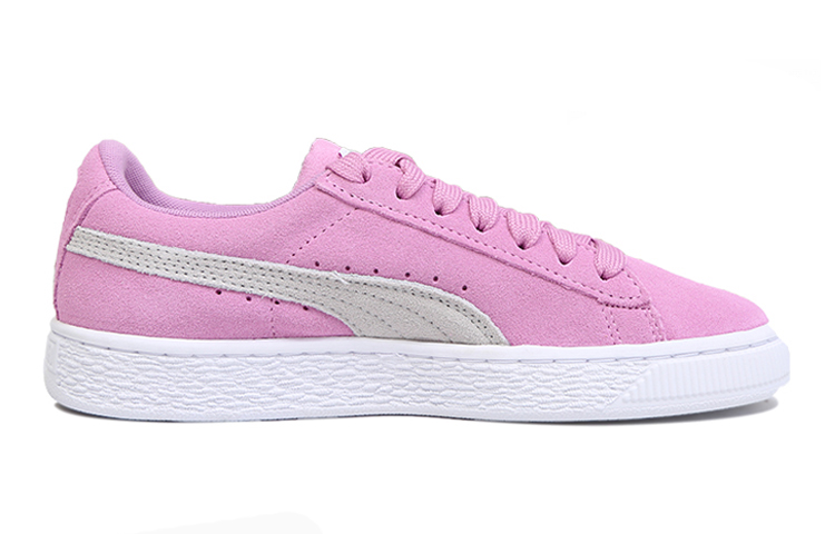 (Youth) Puma Suede Classic Casual Sneakers Pink/Grey/White 圖 2