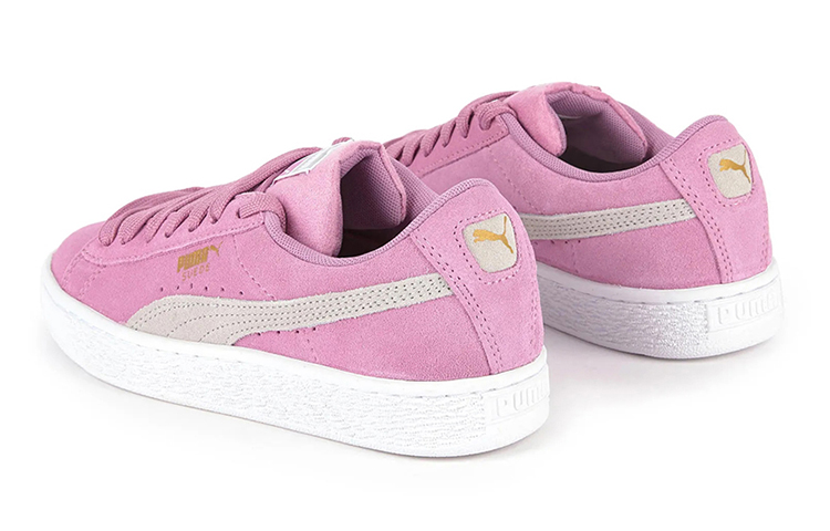 (Youth) Puma Suede Classic Casual Sneakers Pink/Grey/White 圖 4