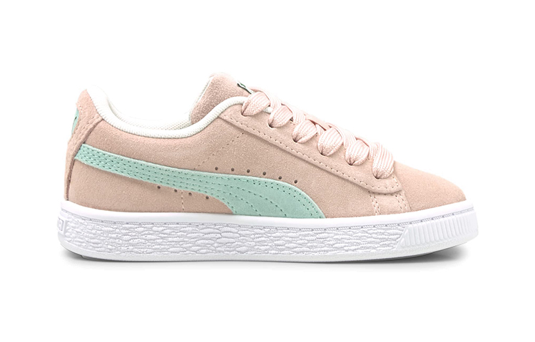 Order 中童 PUMA Suede Classic XXI 休閒 防滑耐磨 低筒 兒童板鞋 粉白綠