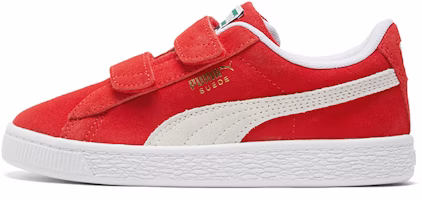 (Preschool) Puma Suede Classic Xxi (Middle ) Casual Shoes White/Red 380563-02 (Preschool) Puma Suede Classic Xxi (Middle ) Casual Shoes White/Red 380563-02