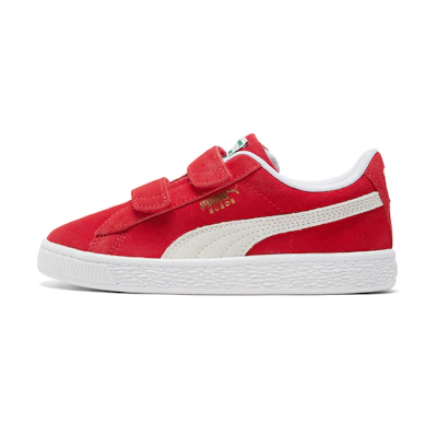 (PS) Puma Suede Classic Xxi (Middle ) Casual Shoes White/Red