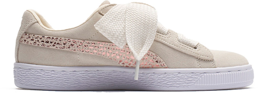 大童 PUMA Suede Heart Animal 休閒 輕便耐磨 低幫 兒童板鞋 米色 Order 大童 PUMA Suede Heart Animal 休閒 輕便耐磨 低幫 兒童板鞋 米色