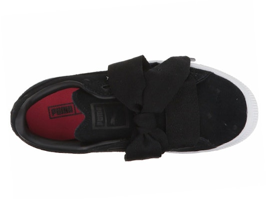 中童 PUMA Suede Heart Ps 休閒 防滑耐磨 低筒 兒童板鞋 黑 Lookbook 中童 PUMA Suede Heart Ps 休閒 防滑耐磨 低筒 兒童板鞋 黑