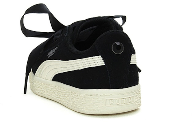 中童 PUMA Suede Heart Jewel Ps 低筒 兒童板鞋 黑 Lookbook 中童 PUMA Suede Heart Jewel Ps 低筒 兒童板鞋 黑
